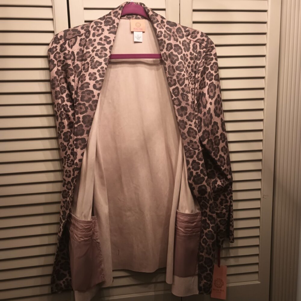 Ruby Road Wild Mix Leopard Print Blazer Size L. N… - image 5